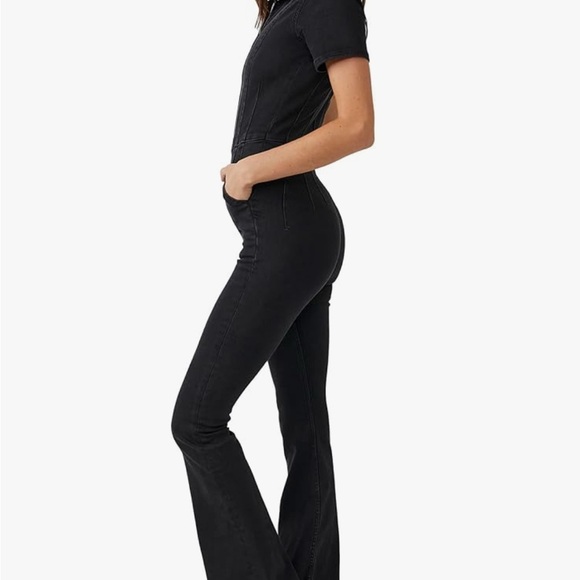 Free People Black Flare Jumpsuit - Picture 2 of 12